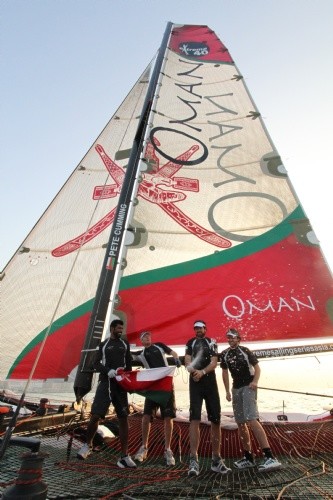 Oman Sail Masirah win the Extreme Sailing Series Asia in Hong Kong © Marco Hong/ OC Events http://extremesailingseriesasia.com/
